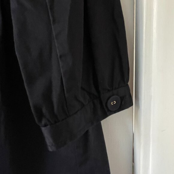French Connection 3/4 Sleeve Button Up Smock Black Jacket Size 6 - Picture 14 of 14